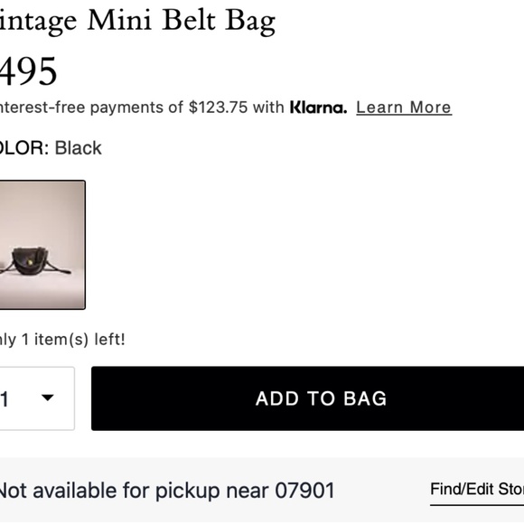 Coach Mini Belt Bag Vintage #9826 - Picture 9 of 9